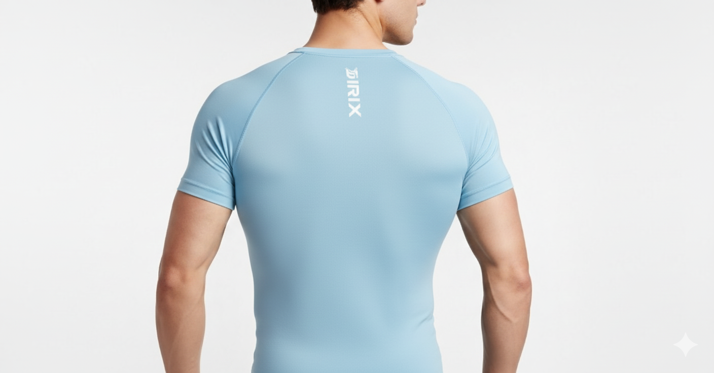 DIRIX Basic Short Sleeve T-Shirt – Sky Blue