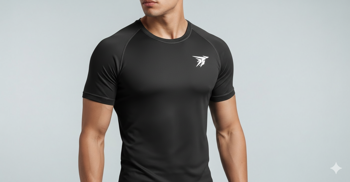 DIRIX Basic Short Sleeve T-shirt – Black