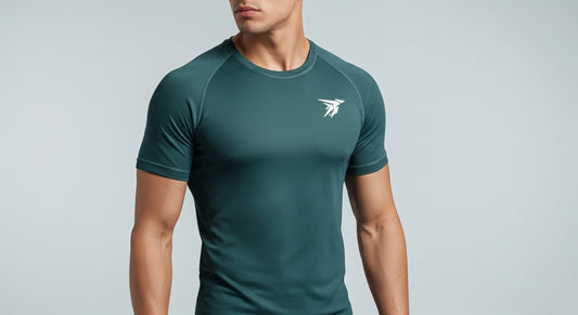 DIRIX Basic Short Sleeve T-Shirt – Dark teal petroleum